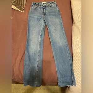 Abercrombie & Fitch 90’s Straight Ultra High Rose Jeans size 26 LONG